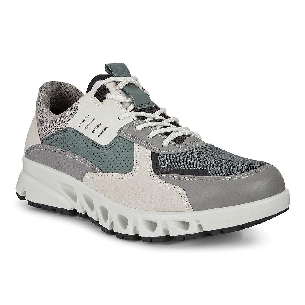 Ecco Multi-Vent Mens Gore Tex Shoes Grey Sales - India KEY-498025